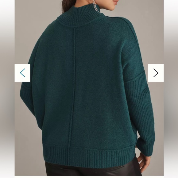 Anthropologie The Gretchen Cozy Mock Neck sweater by Maeve sz2X - Picture 2 of 4